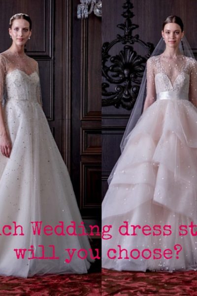 Which wedding dress style will you choose?