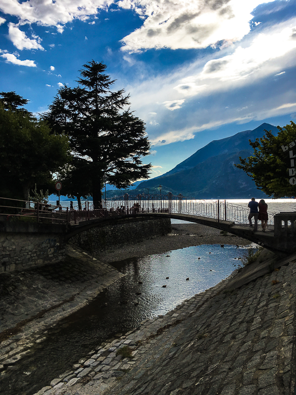 Sipping a cappuccino overlooking Lake Como
